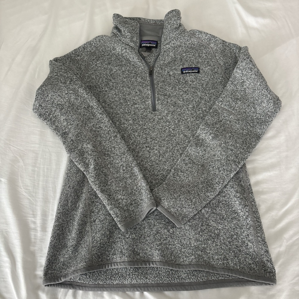 Grey Patagonia Fleece Quarter Zip